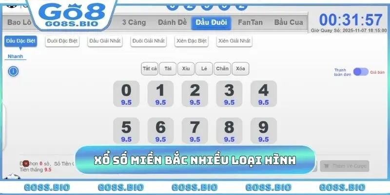 Xổ số miền Bắc nhiều loại hình
